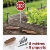 Filet De Cuivre Avec 8 Accroches En Métal Galvanisé Anti-limaces 2 Cm X 8 M La Cordeline -Plantes De Jardin Boutique Filet de cuivre anti limaces 2cmx8m 91153 1
