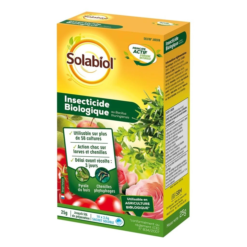 Insecticide Biologique Solabiol En Boîte De 10 Sachets-dose De 2.5 G 3 Insecticide Biologique Solabiol En Boîte De 10 Sachets-dose De 2.5 G