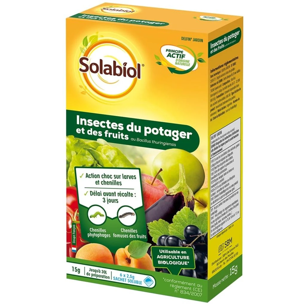 Insectes Du Potager Et Des Fruits Solabiol En Boîte De 6 X 2.5 G 3 Insectes Du Potager Et Des Fruits Solabiol En Boîte De 6 X 2.5 G
