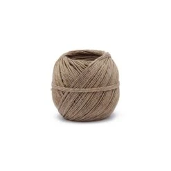 Ficelle En Lin Ecru + Fil De Fer La Cordeline - Pelote 100g Ø1.5mm ±60m