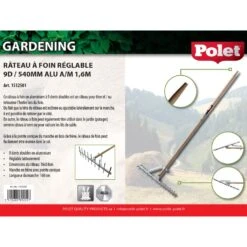 Râteau à Foin Réglable 9D/540 Mm POLET -Plantes De Jardin Boutique Rateau a foin reglable 9D540 mm IF 17580 3